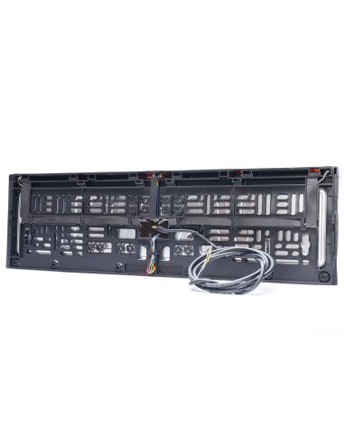 Soporte Universal con luz de advertencia ambar y Luz de Matricula Homologada W253 12V 24V - R10 L XA1