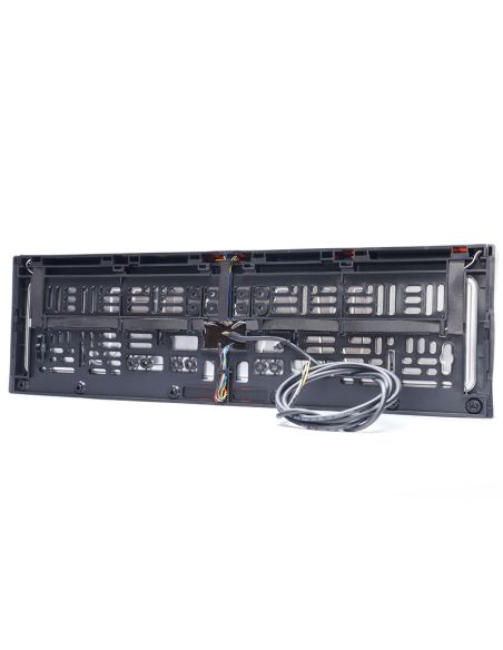 Soporte Universal con luz de advertencia ambar y Luz de Matricula Homologada W253 12V 24V - R10 L XA1