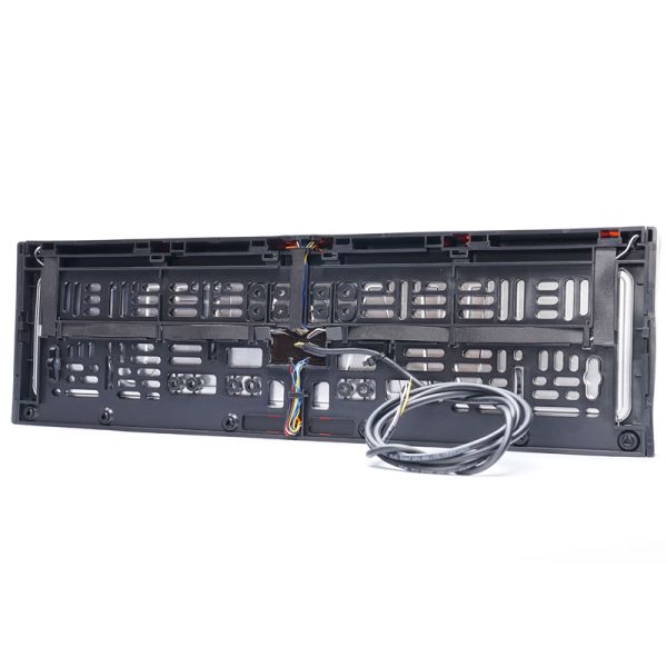 Soporte Universal con luz de advertencia ambar y Luz de Matricula Homologada W253 12V 24V - R10 L XA1