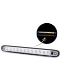 Barre LED arrière clignotante progressive LKD 2249 | 12/24 V | IP68 | Pack de 2 universels