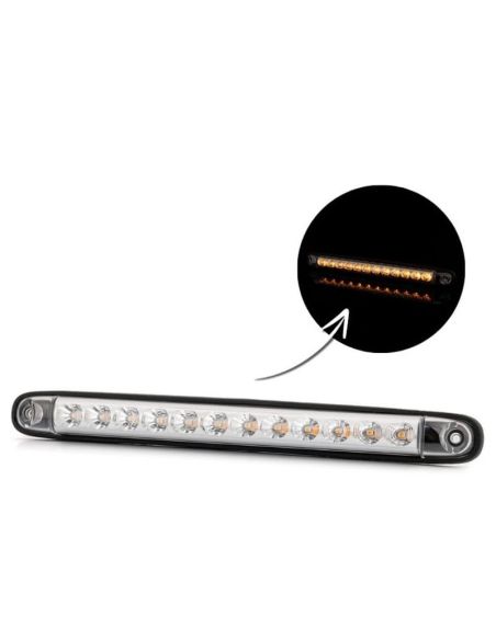 Indicador traseiro LED estático LKD 2249/ST | 12/24 V | IP68 | Resistente 2A R10