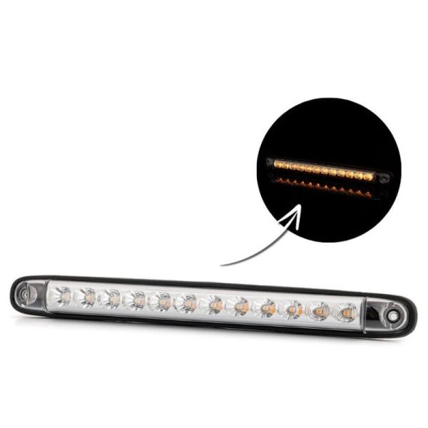 Clignotant arrière statique à LED LKD 2249/ST | 12/24 V | IP68 | Robuste 2a R10