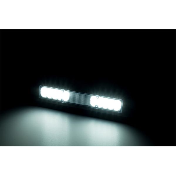 Luz de trabalho LED perimetral LRD 3042/BL 1000lm | Carcaça preta | 12/24 V | IP68 | 6500 K | Horpol