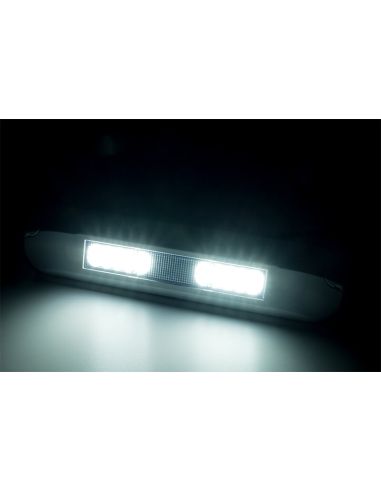 Luz de Trabajo LED Perimetral LRD 3042/WH | Carcasa Blanca | 1000 lm | 12/24 V | IP68 Óptica trabajo