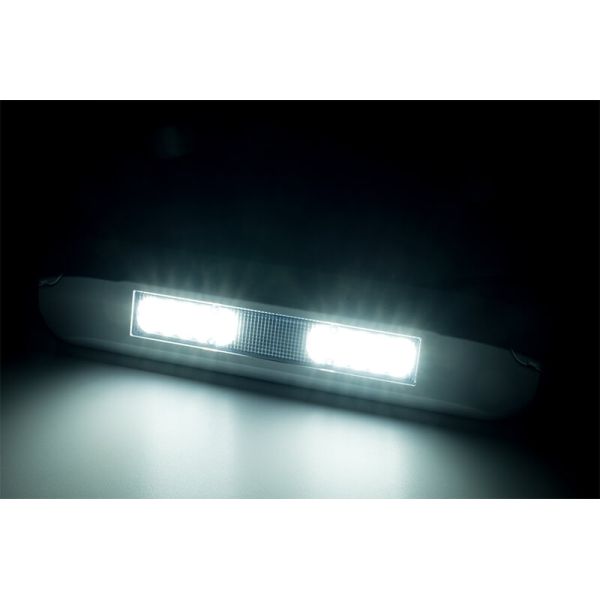 Luz de trabalho LED de perímetro LRD 3042/WH | Carcaça branca | 1000 lm | 12/24 V | Luz de trabalho IP68