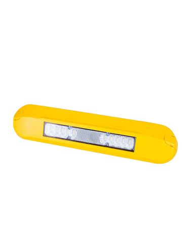 Barra de luz de trabalho LED perimetral amarela LRD 3042/Y | 12/24 V | IP68 | 1000 lm | Carcaça amarela