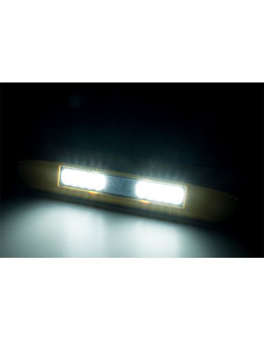 Barra de luz de trabalho LED perimetral amarela LRD 3042/Y | 12/24 V | IP68 | 1000 lm | Carcaça amarela