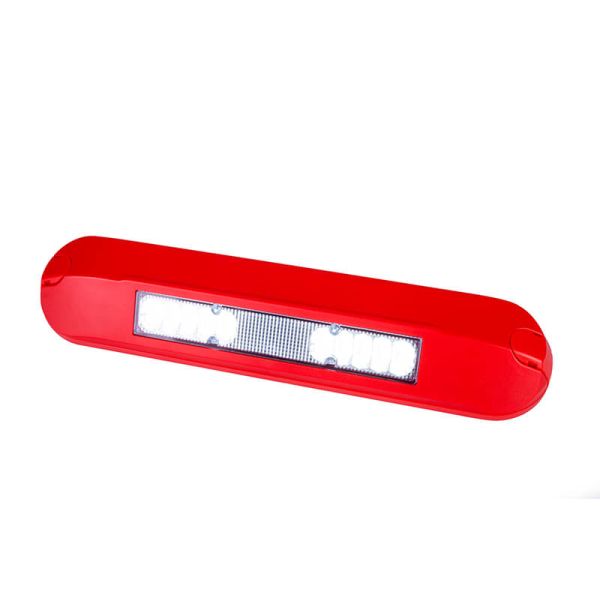 Projecteur de travail LED périmétrique rouge LRD 3042/R | 12/24 V | IP68 | Pour caravanes, pompiers et ambulances