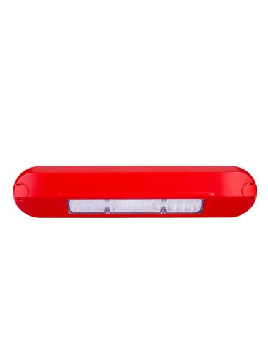 Projecteur de travail LED périmétrique rouge LRD 3042/R | 12/24 V | IP68 | Pour caravanes, pompiers et ambulances