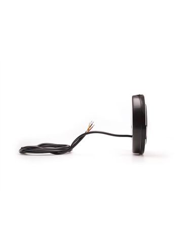 Piloto LED trasero redondo empotrable  W131 Y Black/Yellow 12V 24V Posición, Freno e Intermitente R10, R1Y, S1Y 2aY