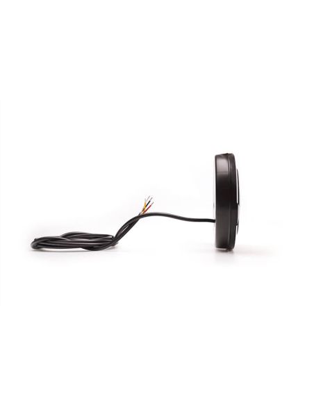 Piloto LED trasero redondo empotrable  W131 Y Black/Yellow 12V 24V Posición, Freno e Intermitente R10, R1Y, S1Y 2aY