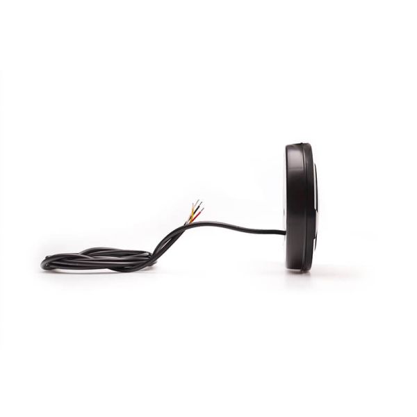 Piloto LED trasero redondo empotrable  W131 Y Black/Yellow 12V 24V Posición, Freno e Intermitente R10, R1Y, S1Y 2aY