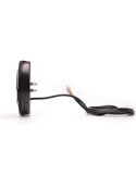 Lateral Piloto LED Black trasero redondo W131 Y Black/Yellow 12V 24V Posición, Freno e Intermitente R10, R1Y, S1Y 2aY