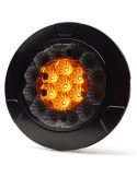 Intermitente Piloto LED Black trasero redondo W131 Y Black/Yellow 12V 24V Posición, Freno e Intermitente R10, R1Y, S1Y 2aY