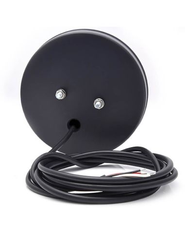 Feux de position arrière LED ronds noirs W131 Y Noir/Jaune 12 V 24 V Position, frein et clignotant R10, R1Y, S1Y 2aY