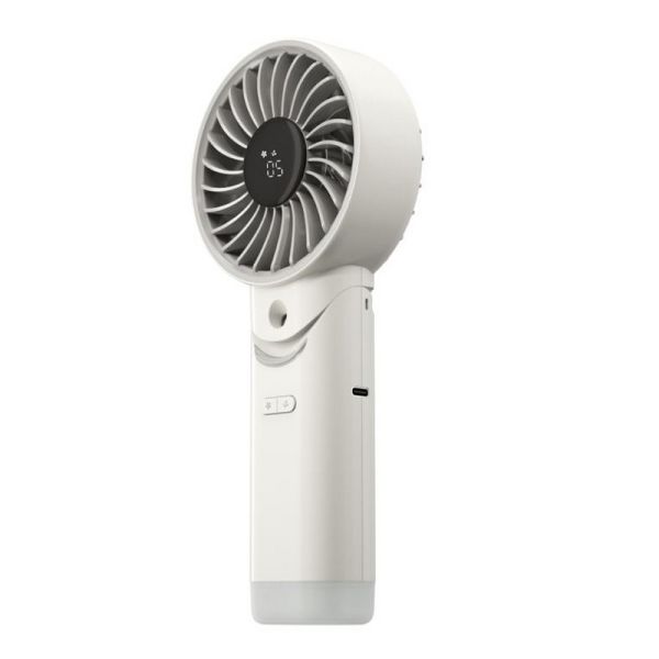 Ventoinha de mão portátil izzCool 30 com pulverizador de água,