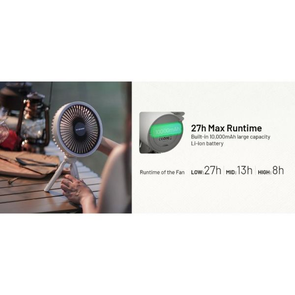 Ventilador portátil de mesa NEF10 10.000 mAh