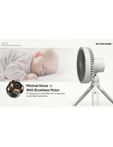 Ventilador portátil de mesa NEF10 10.000 mAh