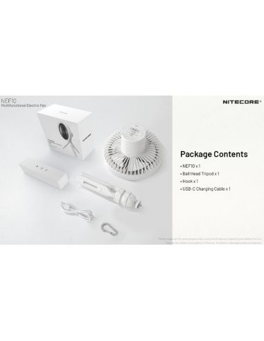 Ventilador portátil de mesa NEF10 10.000 mAh