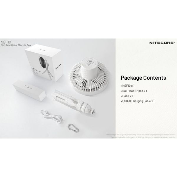 Ventilador portátil de mesa NEF10 10.000 mAh