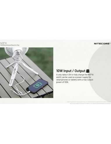 Ventilador portátil de mesa NEF10 10.000 mAh