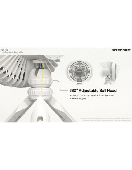 Ventilador portátil de mesa NEF10 10.000 mAh
