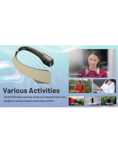 Ventilador de cuello sin aspas NEF20 manos libres