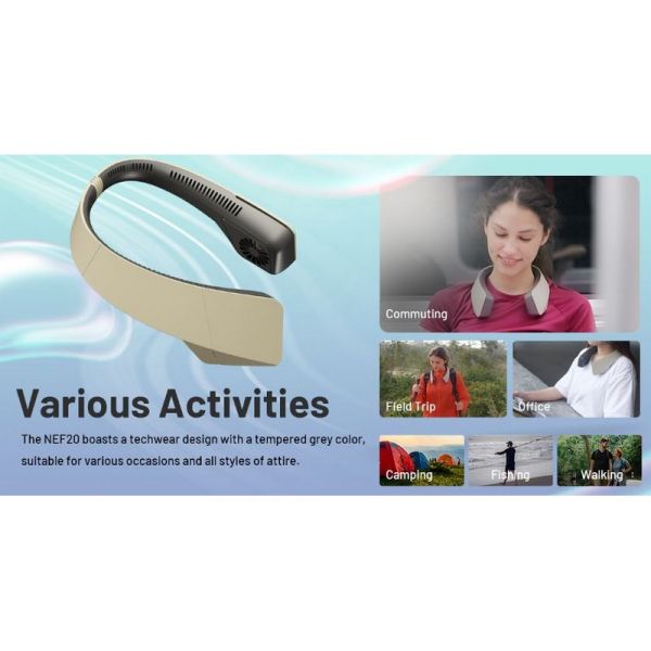 Ventilador de cuello sin aspas NEF20 manos libres