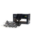 Guirnalda LED Solar Exterior 10 Bombillas | 6,5 m | 2700K | IP54 | Regulable con Control Remoto