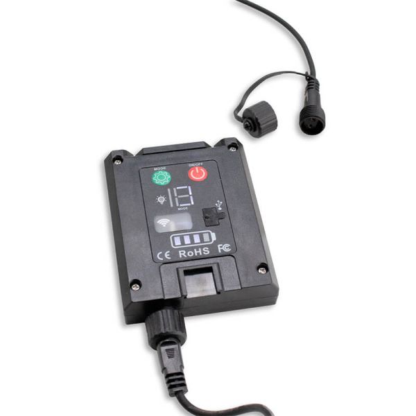 Guirlande lumineuse solaire à 15 LED RGBW | 7,5 m | IP54 extérieur | Intensité variable | Télécommande