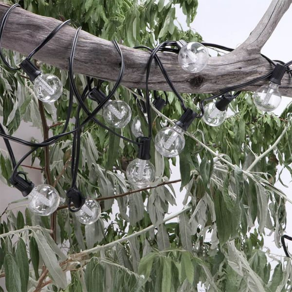 Guirnalda LED Solar RGBW 15 Bombillas Transparente | 7,5 m | Exterior IP54 | Regulable | Control Remoto