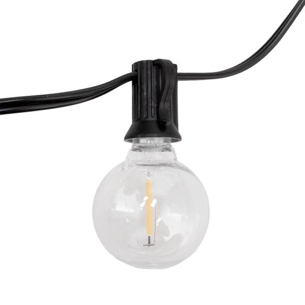 Guirnalda LED Solar Exterior 15 Bombillas 7,5 m | Luz Cálida 2700K | IP54 | Regulable con Control Remoto Detalle