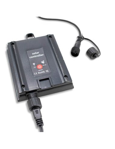 Sistema Solar de Guirnalda LED Solar Exterior 15 Bombillas 7,5 m | Luz Cálida 2700K | IP54 | Regulable con Control Remoto