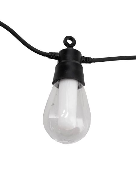 Guirnalda LED Solar RGB 10 Bombillas 8 m | Exterior IP54 | Estilo Moderno | Bombillas Transparentes con Interior Opaco