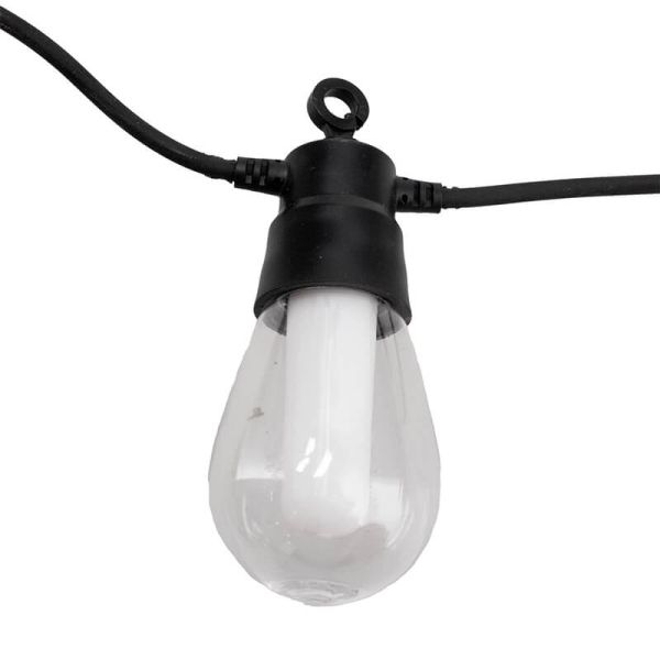 Guirnalda LED Solar RGB 10 Bombillas 8 m | Exterior IP54 | Estilo Moderno | Bombillas Transparentes con Interior Opaco