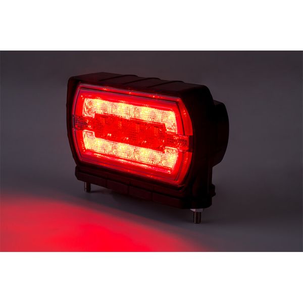 Encendido Encendido Piloto Trasero LED rectangular con soporte inferior Neon con cable 3 Funciones R1 S1 2A