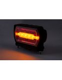 Intermitente Encendido Piloto Trasero LED rectangular con soporte inferior Neon con cable 3 Funciones R1 S1 2A
