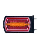 Luz Trasera LED Neon rectangular con soporte lateral con cable 3 Funciones R1 S1 2A