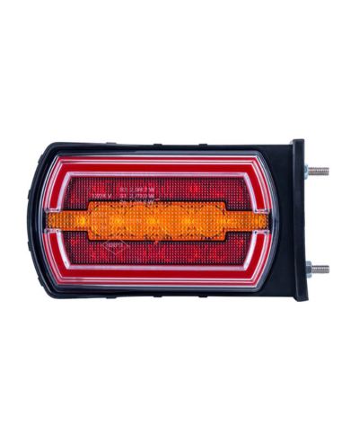 Feu arrière LED rectangulaire au néon avec support latéral et câble 3 fonctions R1 S1 2A