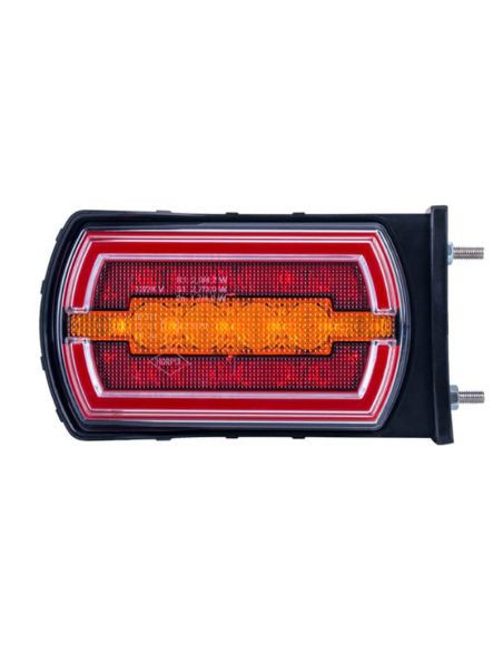 Luz Trasera LED Neon rectangular con soporte lateral con cable 3 Funciones R1 S1 2A