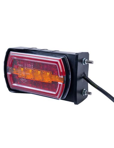 Lateral de Luz Trasera LED Neon rectangular con soporte lateral con cable 3 Funciones R1 S1 2A