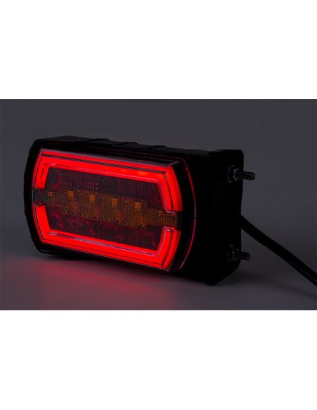 Posición Neon de Luz Trasera LED Neon rectangular con soporte lateral con cable 3 Funciones R1 S1 2A