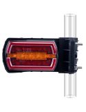 Luz Trasera LED Neon rectangular Montaje para Tubo Ø20–30 mm con cable 3 Funciones R1 S1 2A