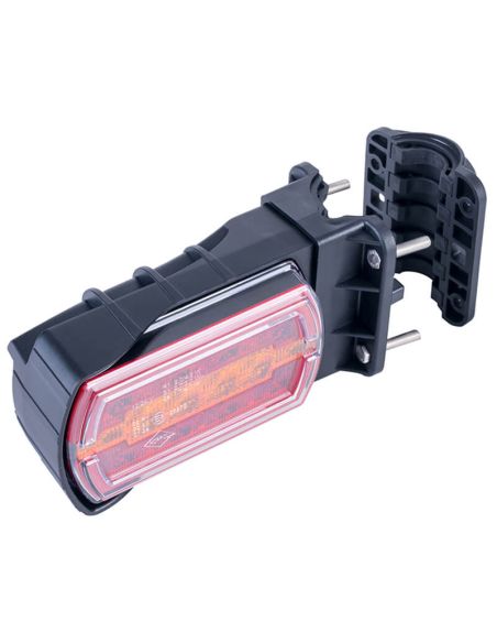 Luz Trasera LED Neon rectangular Montaje para Tubo Ø20–30 mm con cable 3 Funciones R1 S1 2A