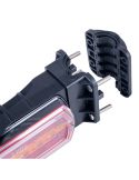 Luz Trasera LED Neon rectangular Montaje para Tubo Ø20–30 mm con cable 3 Funciones R1 S1 2A
