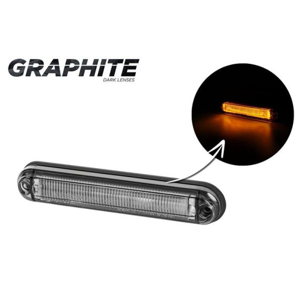 Barra LED Galibo Slim Graphite tulIpa ahumada transparente Ambar Blanco Rojo A R1 SM1 R10