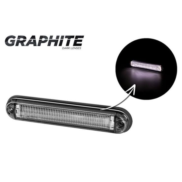 Barra LED Galibo Slim Graphite tulipa ahumada transparente Ambar Blanco Rojo A R1 SM1 R10