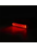 Barra de LED Galibo Slim Grafite tulipa fumê transparente Âmbar Branco Vermelho A R1 SM1 R10