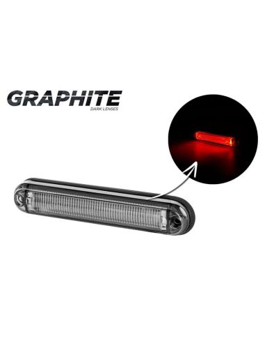 Barre LED Galibo Slim Graphite tulipe fumé transparent Ambre Blanc Rouge A R1 SM1 R10