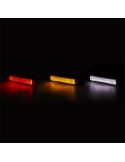 Barra LED Galibo Slim Graphite tulipa ahumada transparente Ambar Blanco Rojo A R1 SM1 R10